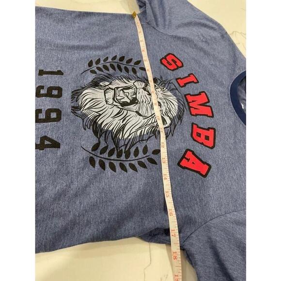 Disney The Lion King Simba 1994 Heather Blue T-Shirt - Size S - Picture 6 of 7